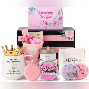 Spa Gifts for Women - Luxury Self Care Relaxation Gifts, Rose Fragrance